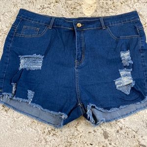 Women’s jean shorts.